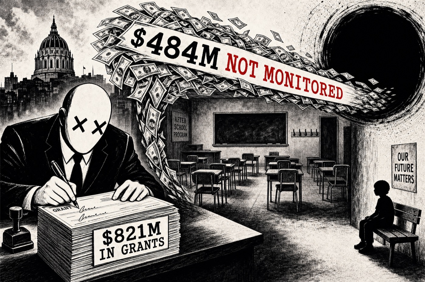 DCYF: $821M signed out, $484M (half) to recipients with zero monitoring records